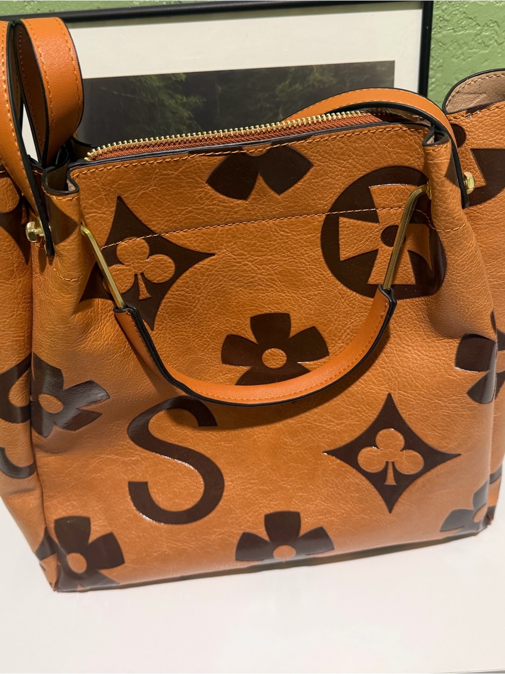 Brand NEW Designer-Style Brown Monogram Tote Bag
